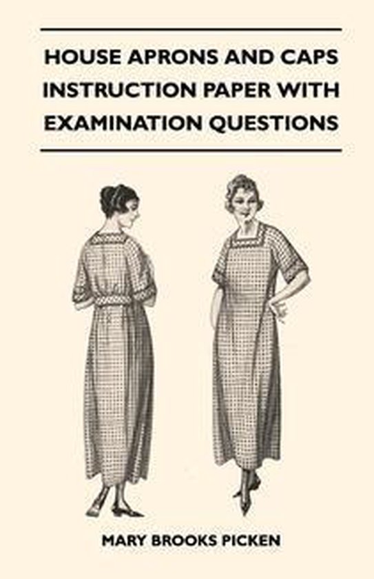 House Aprons and Caps - Instruction Paper with Examination Q ... - cover