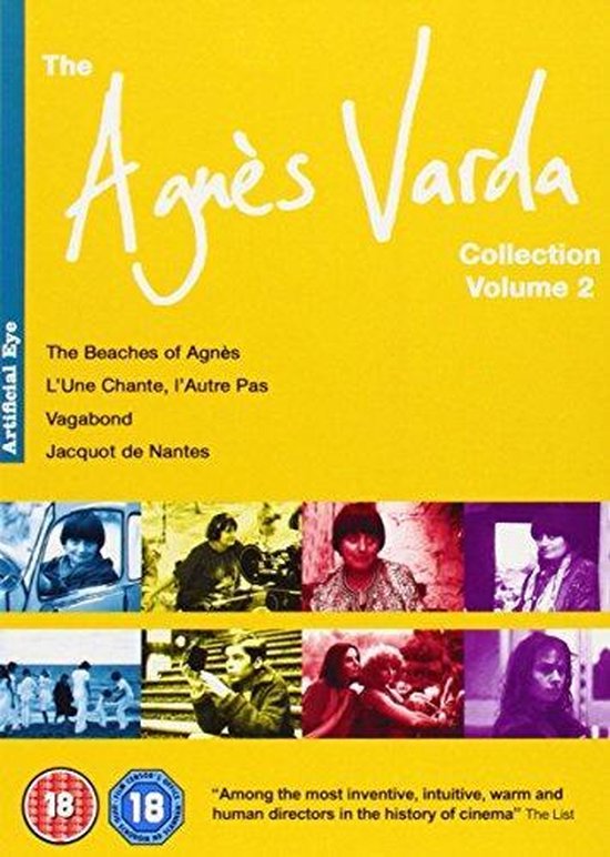 Gele dvd-hoes met de titel 'The Agnes Varda Collection Volume 2' en filmfragmenten.