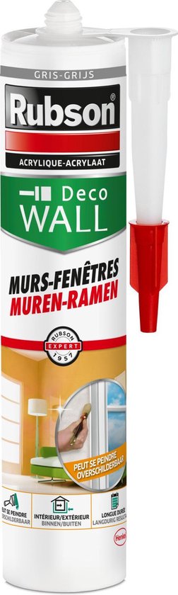 Rubson Muren Bouwkit 280 ml Grijs | Sterke en Duurzame Afdichting voor Muren en Ramen | Betrouwbaar en Gemakkelijk te Gebruiken