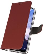 Booktype Telefoonhoesjes - Bookcase Hoesje - Wallet Case -  Geschikt voor Nokia X6 6.1 Plus - Bruin