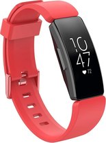 KELERINO. Siliconen bandje voor Fitbit Inspire (HR) - Rood - Small