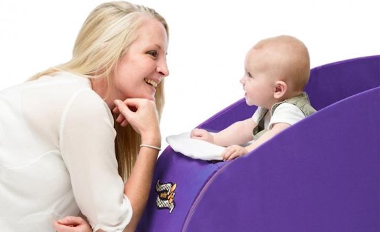 Vervoer Inefficiënt microscopisch Babystoeltje Tummy with Mummy paars | bol.com