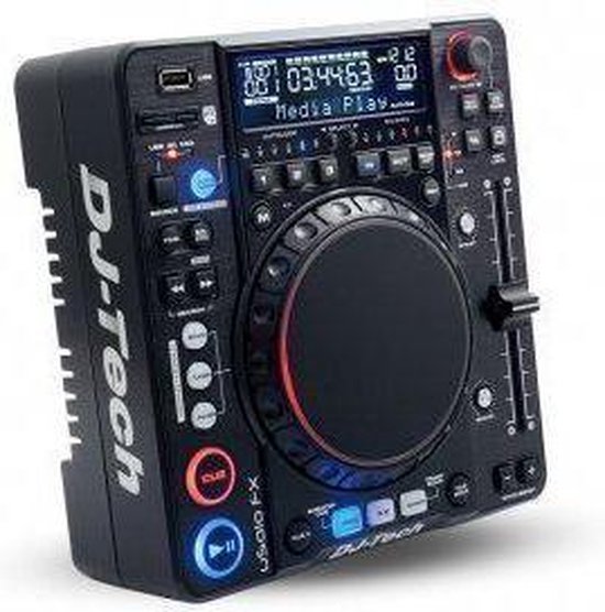 DJTech uSolo FX Draaitafel Zwart
