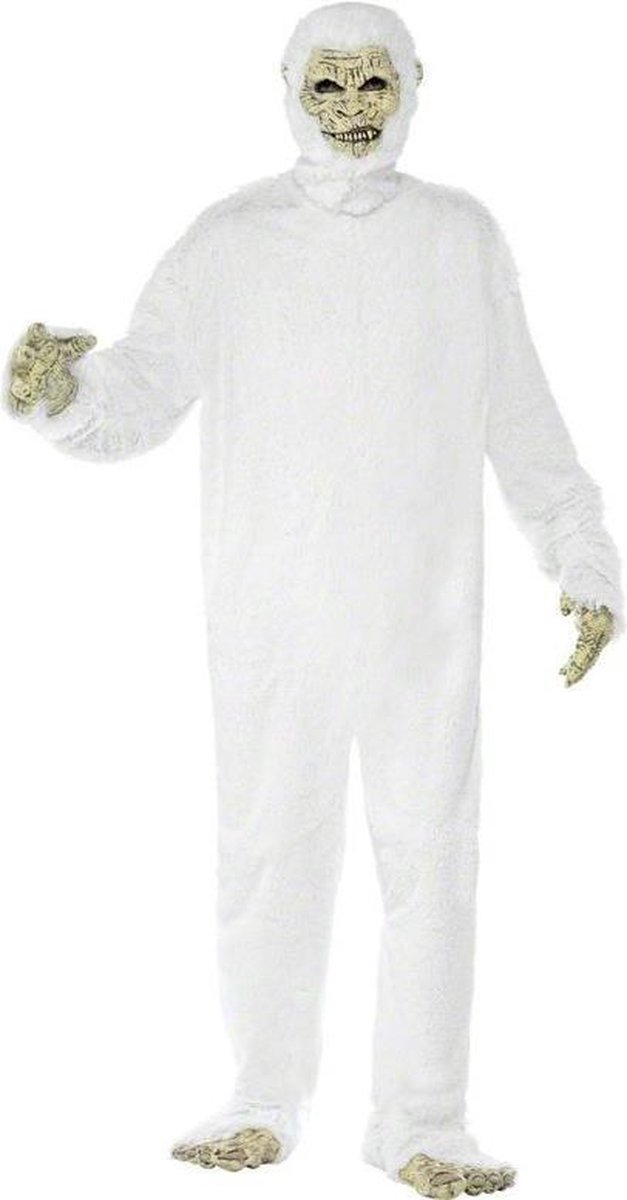 Sneeuwman & Sneeuw Kostuum | Yeti Kostuum Man | Medium | Halloween | Verkleedkleding