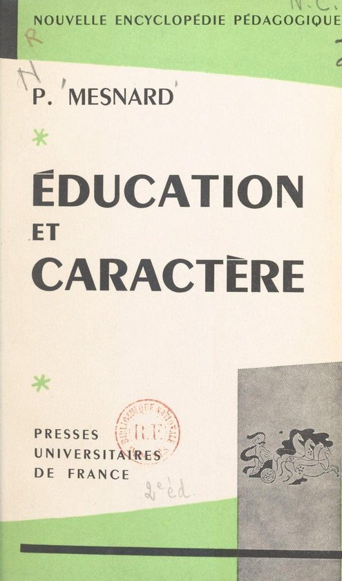 Éducation et caractère - cover