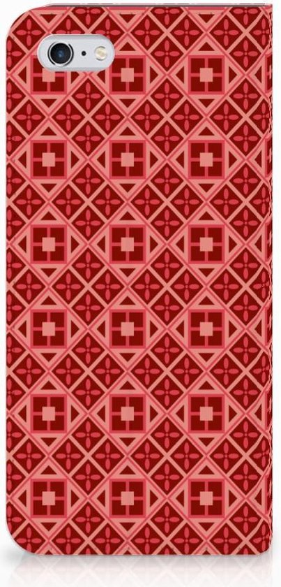 Flipcase Geschikt voor iPhone 6s Batik Red