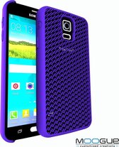 Samsung Galaxy S5 - 3D print hoesje - Paars - Knitted