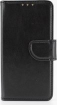Universele Telefoon Hoesje - tot 5,2 inch display - Book Case - geschikt voor pasjes - zwart