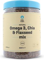 Body & Fit Omega 3 / Chia- & Flaxseed - Superfood - Zaden- en Pittenmix - Omega 3 / Chia- & Lijnzaad Mix - 500 gram