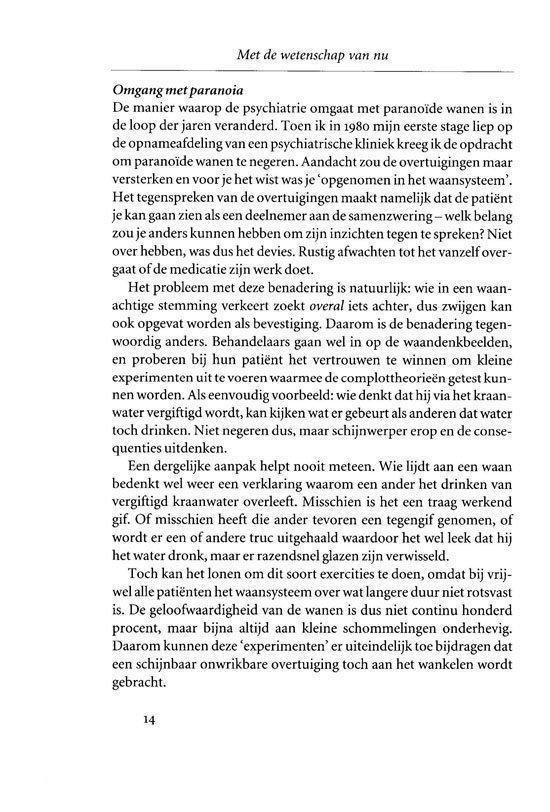 Tekstpagina met de titel "Met de wetenschap van nu".