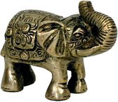 Minibeeldje olifant messing - 7x7.5 - 185 - Messing - M