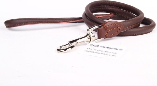 Dog's Companion Leren Hondenriem 180 cm x 10 mm - Bruin