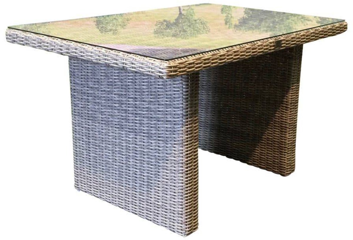 AVH-Collectie Ibiza lounge-dining tafel 120x80xH70 cm grijs