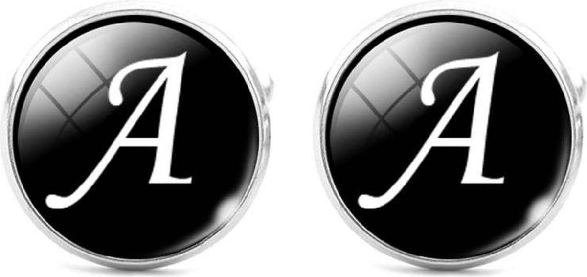 Montebello Manchetknopen Letter A - 316L - Rond - ∅20mm