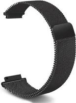YONO Milanees Bandje Zwart geschikt voor Garmin Vivoactive 3