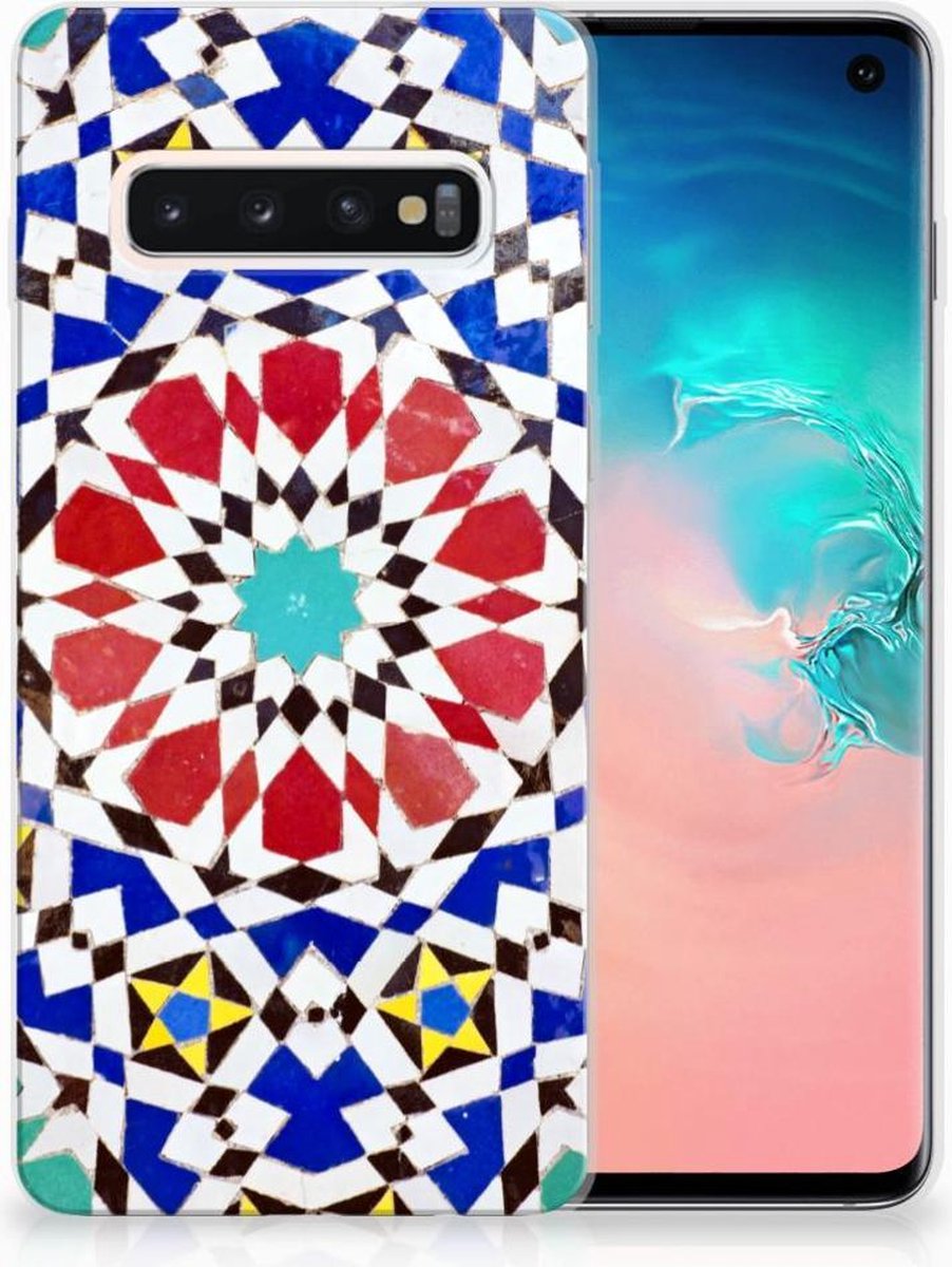 Samsung Galaxy S10 TPU Siliconen Hoesje Mozaïek
