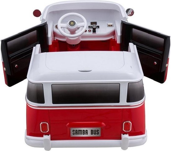 Kinderauto - Elektrische auto "VW Bulli" - Licentie - 12V7AH Oplaadbare  batterij en 2... | bol.com