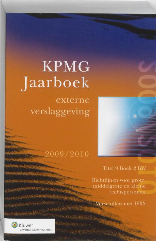 Cover van het boek 'KPMG Jaarboek Externe Verslaggeving / 2009-2010'