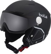 Bolle Backline Visor Premium (all weather) Unisex Skihelm - Soft Black & White / 1 Photochromic Silver Visor - 54-56 cm