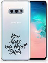 Geschikt voor Samsung Galaxy S10e TPU Hoesje Design Heart Smile