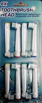 Opzetborstels - 8 stuks - passend op Oral B electrische tandenborstels