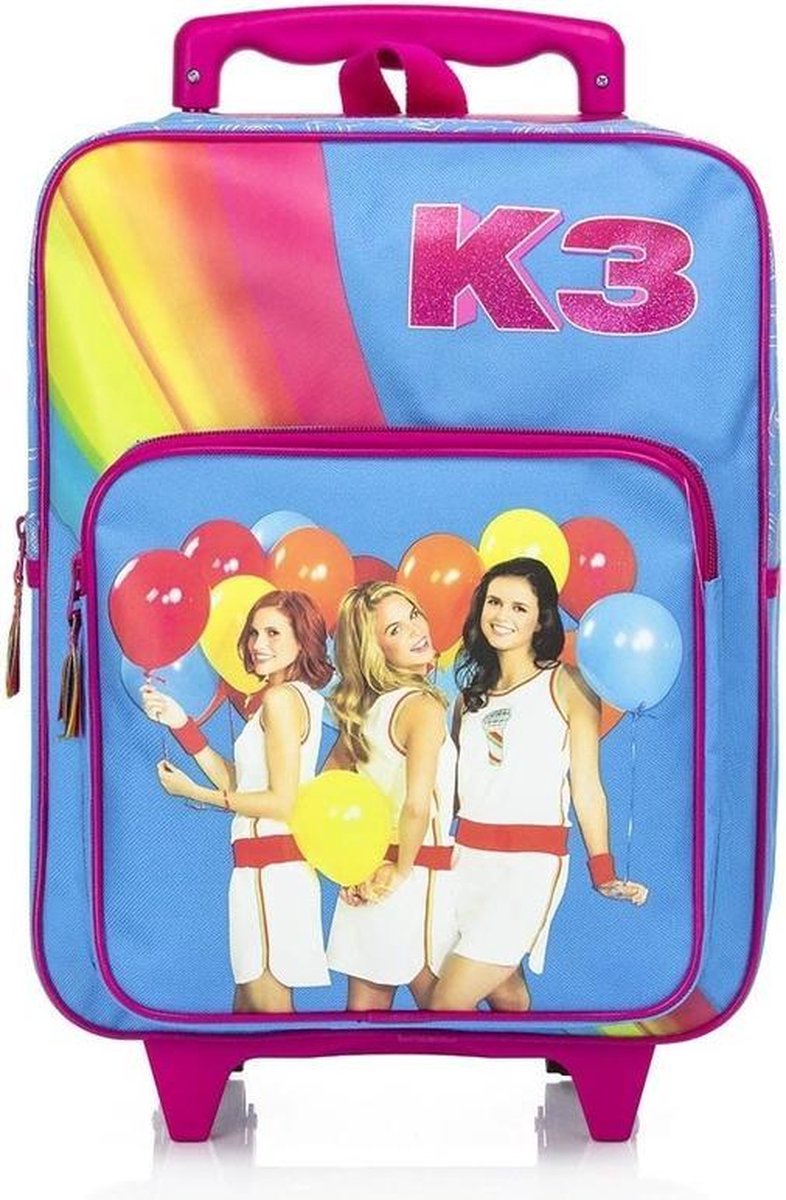 K3 handbagage koffer/trolley roze voor kinderen - Reiskoffer voor meisjes |  bol.com