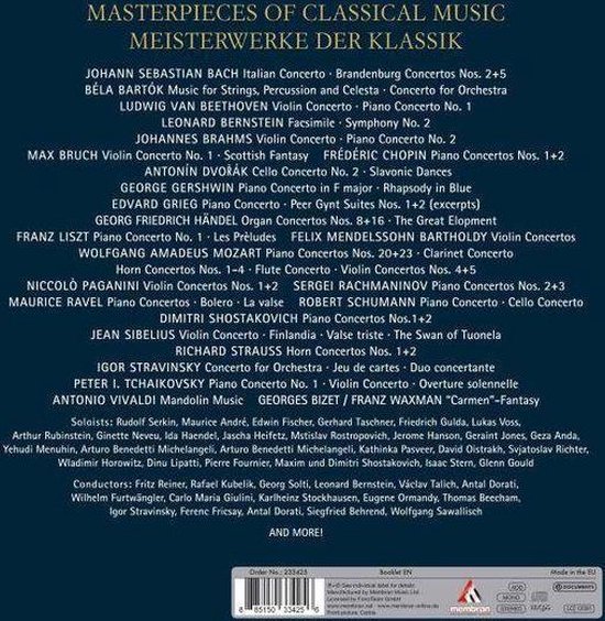 Various Artists - Masterpieces Of Classical Music, various artists ...