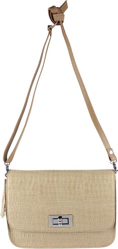 LouLou Essentiels Handtassen Bag Crocodillian Beige bol