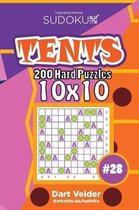Sudoku Tents - 200 Hard Puzzles 10x10 (Volume 28)