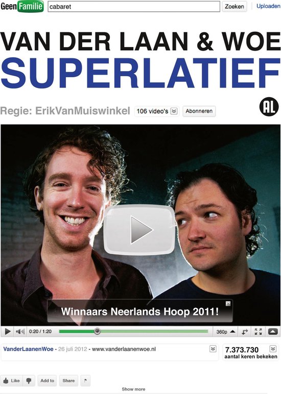 Cover van de film 'Van Der Laan & Woe - Superlatief'