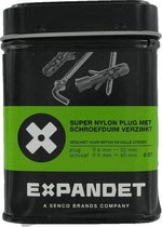 Expandet Super Nylon Plug met schroefduim verzinkt 6x30mm (8st.)