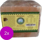 Salt Skill Himalaya Liksteen - Voedingssupplement - 2 x 3.50 kg Vierkant