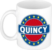 Quincy naam koffie mok / beker 300 ml  - namen mokken