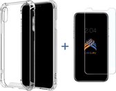 GsmGuru Bundel iPhone Xs / X Shockproof Hoesje + Tempered glass screenprotector