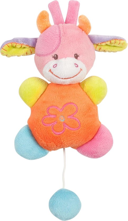 Product: Nattou Funny Farmers Mini Muziektrekker Koe, van het merk Nattou