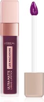 L’Oréal Paris Les Macarons Langhoudende Matte Lipstick - 830 Blackcurrant Crush - Paars - 6,7 ml