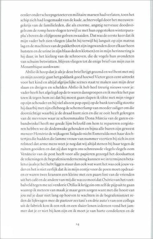 Een bladzijde uit een boek met Nederlandse tekst over een reis, een brief en herinneringen.