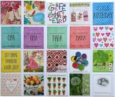 Verjaardag Wenskaarten + Assortie Kaarten - 20 Stuks - 11 x 12 cm