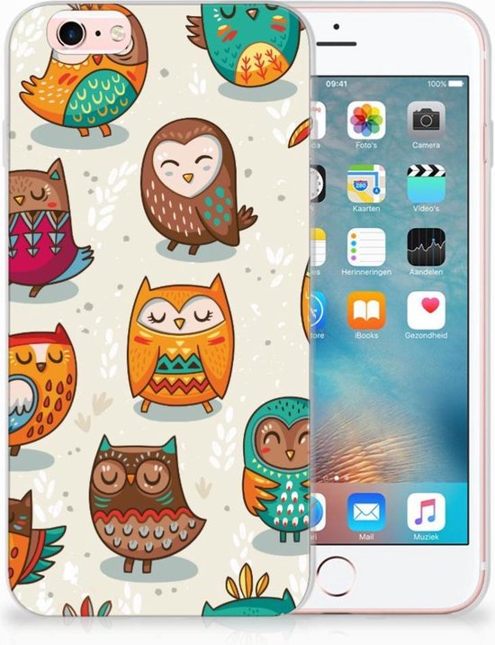 Bumper Hoesje Iphone 6s Vrolijke Uilen Bol Com