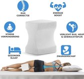 Ergonomisch Traagschuim Kussen Met Memory Foam - Orthopedisch Zijslaapkussen - Beenkussen - Beter Slapen - Kniekussen