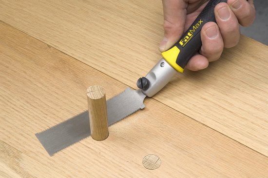 Scie japonaise double face, 17/22 TPI, longueur 12 cm