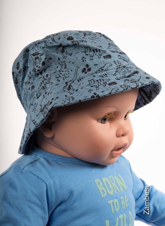 stoomboot Verlenen voelen Baby zonnehoedje JOCKO met stoere print 3-6 maanden es/1430A JEANS. |  bol.com