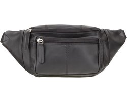 Visconti Leren Heuptas - Buideltas - Stijlvol Heuptasje - Zwart (720 blk)