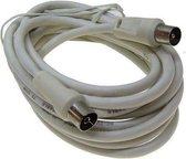 Coax kabel 2,5 meter voor aansluiting van TV, Radio of Video