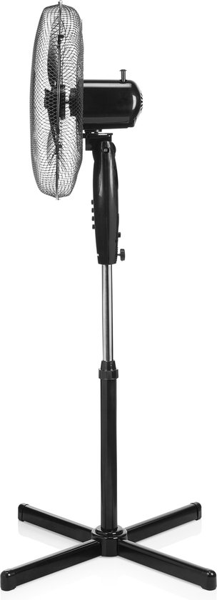 Ventilator staand - Tristar VE- 5894 Statiefventilator met 3 snelheidsstanden, Ventilator - 85° graden draaifunctie - in hoogte verstelbaar - Ø 40 cm, 45 Watt - zwart