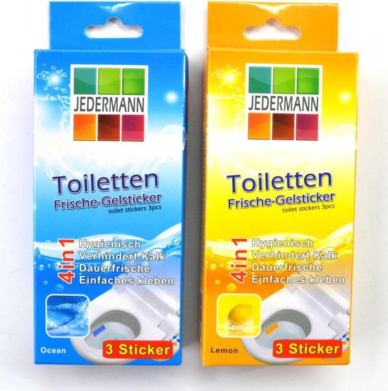 Maken Premedicatie attent Toilet, wc reinigings frisse geur gelsticker, 3 stuks per pak | bol.com