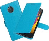 BestCases.nl Turquoise Portemonnee booktype hoesje Motorola Moto G5s Plus