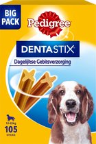 Pedigree Dentastix - Gebitsverzorgende Hondensnacks - Medium - 105 stuks