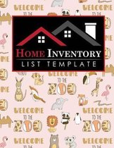 Home Inventory List Template