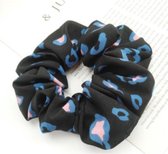 2 Stuks Scrunchies Luipaard | Zwart | Haar Accessoires